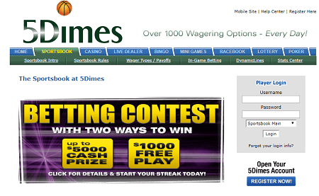 get the best bonuses at 5Dimes