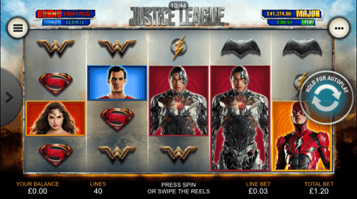 justice league slot game