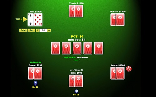 where can i play texas holdem for free