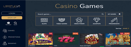 Best online gambling site - Limitless Casino 